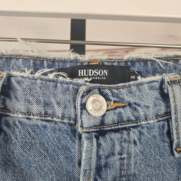 Hudson Thalia Loose Fit Jeans Distressed Size 26 - Picture 6 of 10